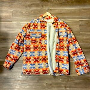 Men’s PacSun Patterned Jacket - L - Multicolor
